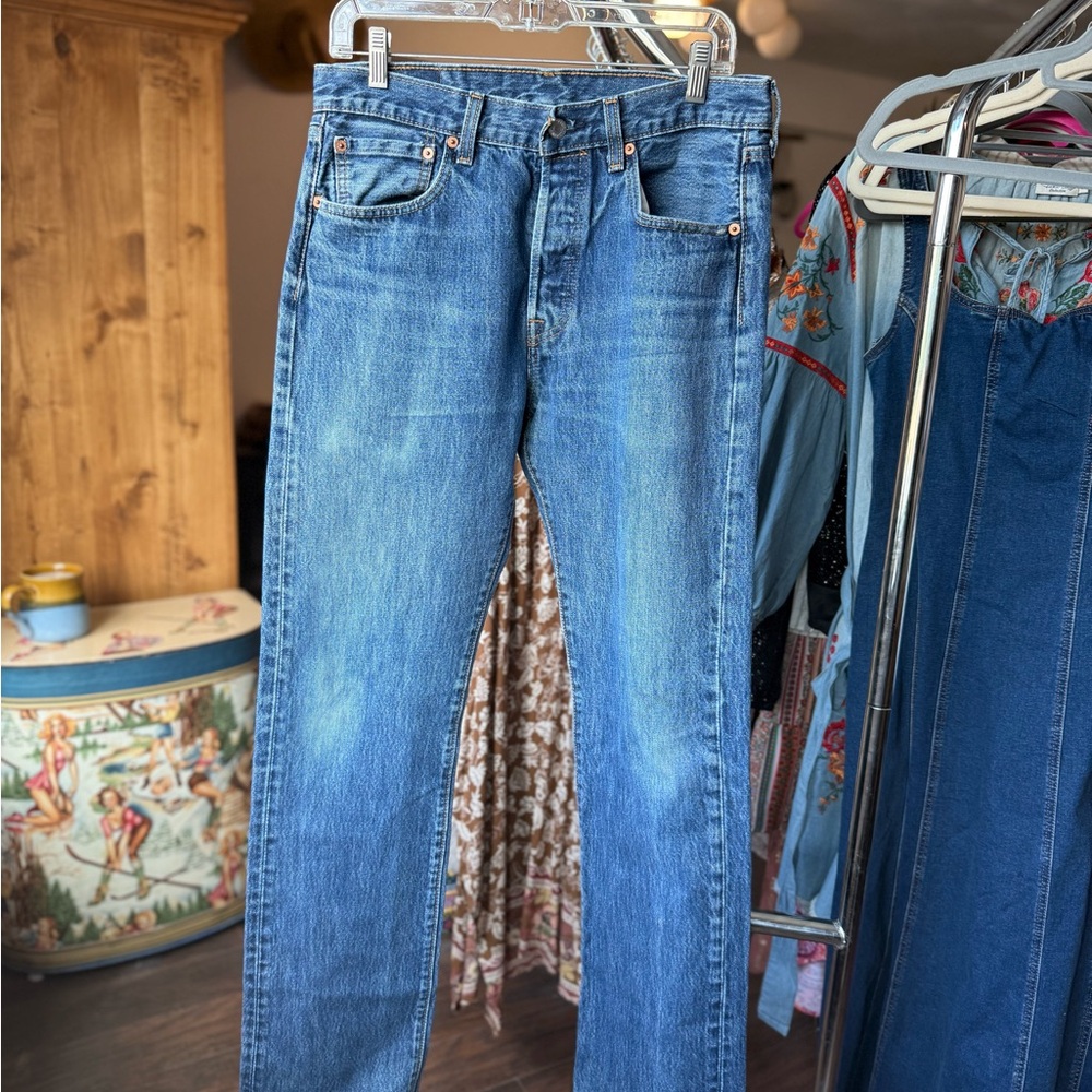 Classic Levis 501 Blue Denim Jeans